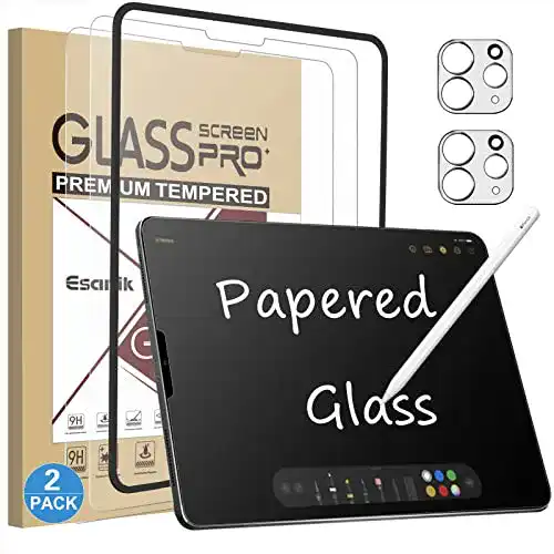 Panzerglas Schutzfolie für iPad Pro 12,9 Zoll Esanik Feel Like Paper