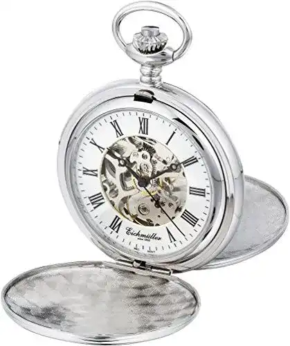 Taschenuhr Eichmüller 8212 teilskelettiert mit Handaufzug