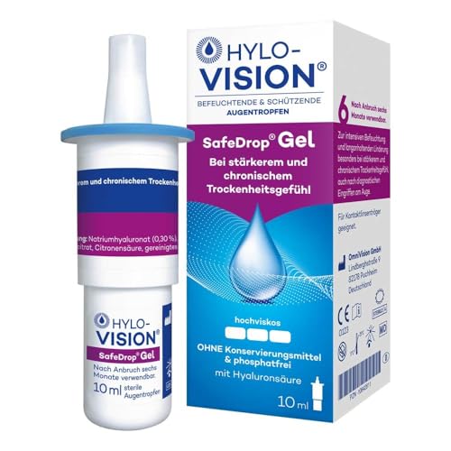 Hylo-Vision SafeDrop Gel Augentropfen für trockene Augen