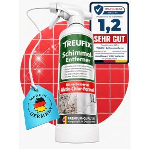 Schimmelspray Treufix – Schimmelentferner mit Aktiv-Chlor-Formel