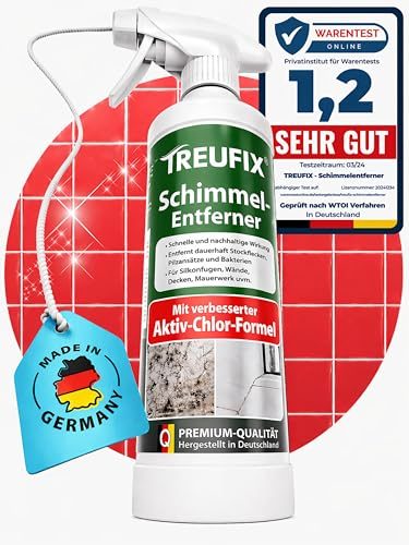Schimmelspray Treufix – Schimmelentferner mit Aktiv-Chlor-Formel