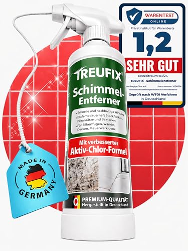 Schimmelspray Treufix – Schimmelentferner mit Aktiv-Chlor-Formel