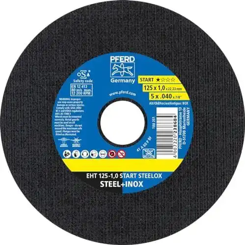 Trennscheibe 125 mm für Metall von Pferd Tools 25 Stück