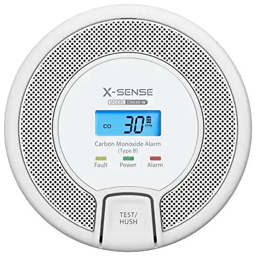 Gasmelder X-Sense vernetzbar mit Digitalanzeige und Austauschbatterien
