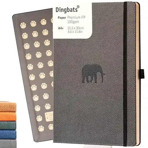 Hardcover-Notizbuch Dingbats Notebooks – Tierwelt A4 Liniert