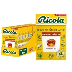 Hustenbonbons Ricola Kräuter Original im 10er Pack