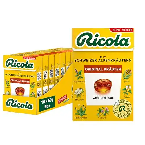 Hustenbonbons Ricola Kräuter Original im 10er Pack