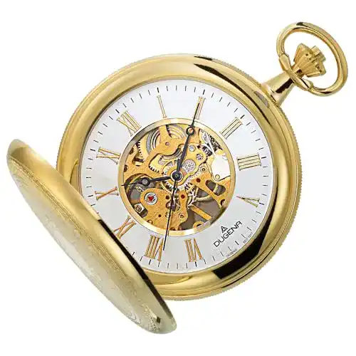 Dugena Herren Taschenuhr 4460307-1 Savonette Handaufzug