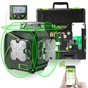 Huepar 12 Linien 3D Laserniveau mit Bluetooth und LCD-Display