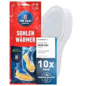 Wärmesohle The Heat Company Sohlenwärmer – 10 Paar – Größe Medium 39-41