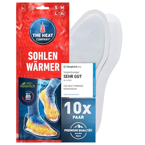 Wärmesohle The Heat Company Sohlenwärmer – 10 Paar – Größe Medium 39-41