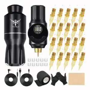 Permanent-Make-up-Maschine TATELF Wireless Rotary Pen mit Akku und Nadeln