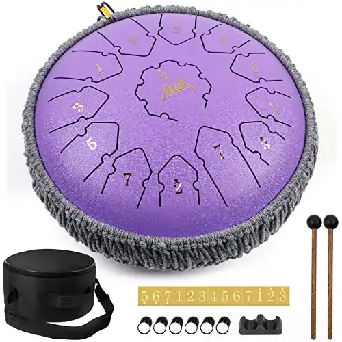 Handpan Zungentrommel 12 Zoll mit 13 Noten von AKLOT