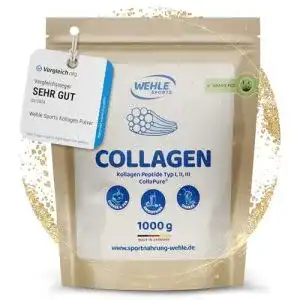Wehle Sports Kollagen Pulver 1 kg, bioaktiv und hochwertig