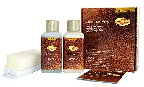Lederpflegeset Longlife für Glattleder, 250ml Cleaner und Protector