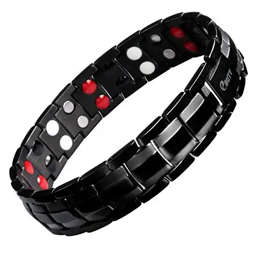 Magnetarmband für Herren aus Edelstahl mit Magnettherapie