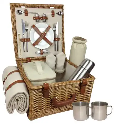 Picknickkorb Red Hamper Deluxe für 2 Personen
