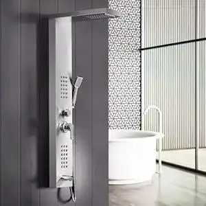 Duschpaneel GD Duscharmaturen Set mit Regendusche und Wasserfall-Funktion