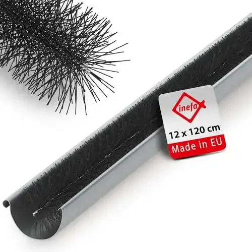 Dachrinnenbürste INEFA Rinnenraupe 120cm aus PVC für Laubschutz