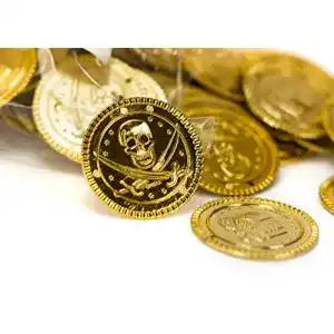 Spielgeld Trendario 150 Goldmünzen für Kinder und Piratenpartys