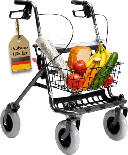 FabaCare Wohnungsrollator mit Vollausstattung und Zubehör