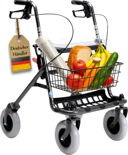 FabaCare Wohnungsrollator mit Vollausstattung und Zubehör