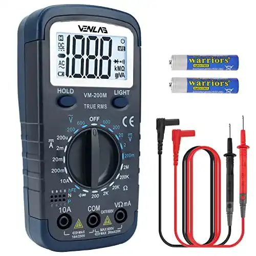 Strommessgerät VENLAB Multimeter mit 2000 Zählungen