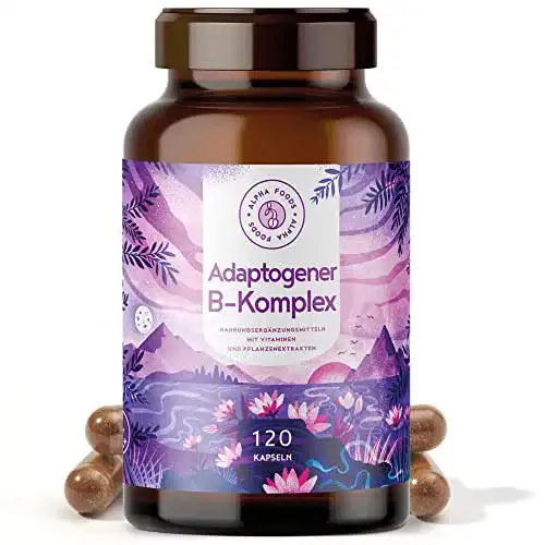 Vitamin B Komplex von Alpha Foods mit adaptogenen Inhaltsstoffen