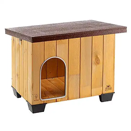 Hundehütte Ferplast Baita 60 aus FSC-Holz für mittelgroße Hunde