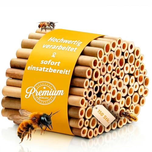 Bambusröhrchen Gardigo Premium für Insektenhotel – 150 Stück