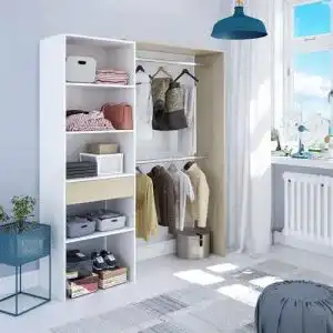 Offener Kleiderschrank Dmora Talamo Italia – Begehbarer Kleiderschrank