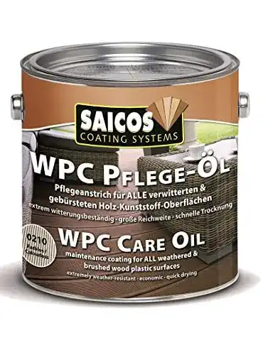 WPC Pflegeöl Saicos farblos 2,5 Liter Gebinde für Holz und WPC