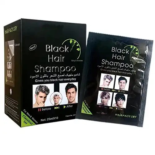 Haarfärbemittel für Herren, Instant-Haarfarbe in Schwarz