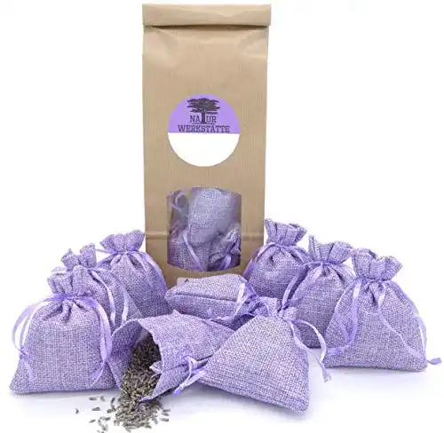 Lavendelsäckchen NaturWerkstätte 12 Stück mit 120 g getrocknetem Lavendel