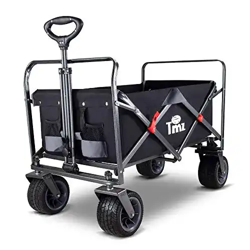 Strandwagen TMZ All-Terrain Faltbarer Bollerwagen mit großen Reifen