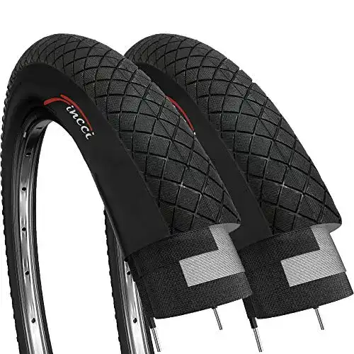 Fincci Fahrradreifen 20 Zoll BMX, Paar Reifen 20 x 1.95 Zoll