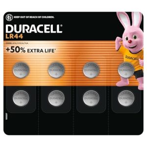 Duracell LR44 Knopfzellen Batterie 1,5 V (8 Stück, A76, V13GA, 76A)