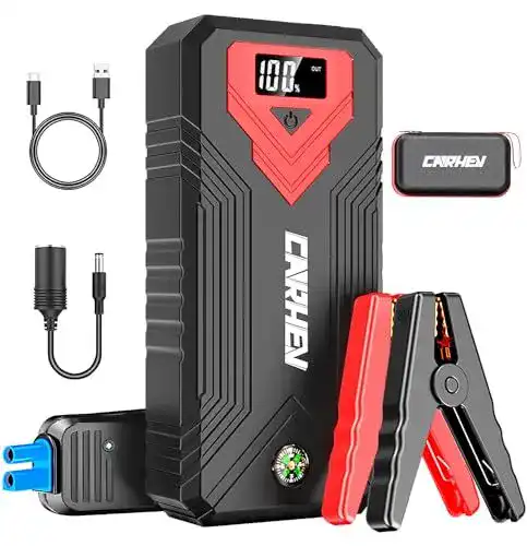 Starthilfegerät CARHEV Powerbank mit 3000A Spitzenstrom