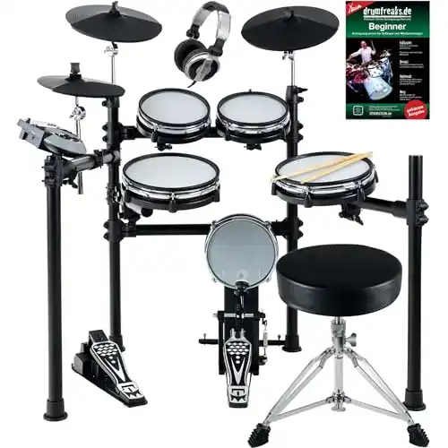 XDrum DD-530 E-Drum Set mit Mesh Heads und Zubehör