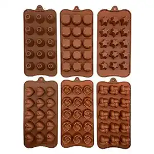 Pralinenform Sanbeiga Silikon Backform Set für Bonbons und Muffins