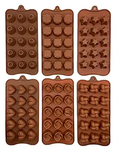 Pralinenform Sanbeiga Silikon Backform Set für Bonbons und Muffins
