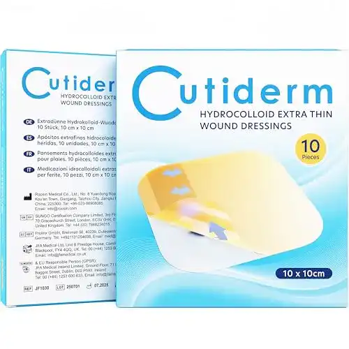 Dekubitus-Pflaster Cutiderm Hydrokolloid, extradünn, 10 x 10 cm