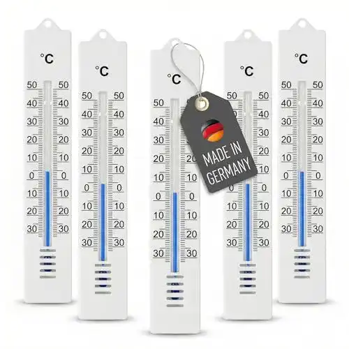 Lantelme Außenthermometer Set 5 Stück 17 cm für die Temperaturüberwachung