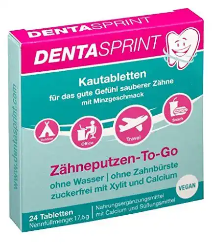 Zahnputztabletten Dentasprint 24 ohne Zahnbürste