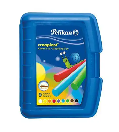 Knete Pelikan Creaplast für Kinder, 9 Farben, 300g