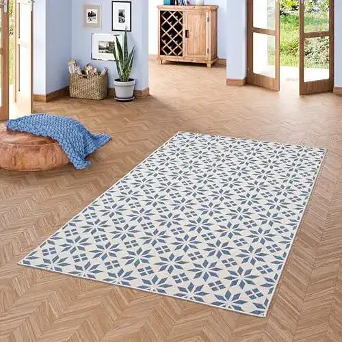 Outdoor Teppich Pergamon für In- und Outdoor in Fliesenoptik