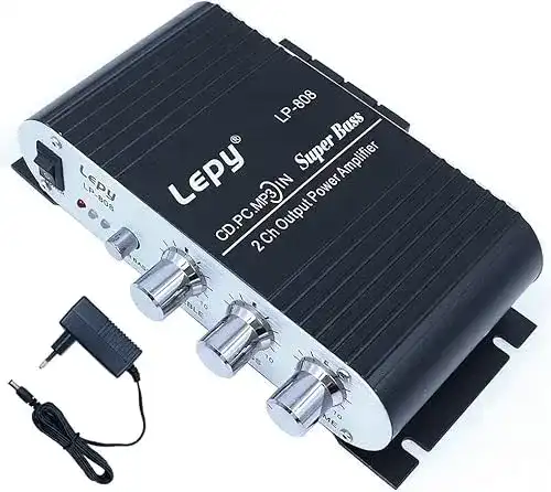 DollaTek LP-808 Mini Verstärker 12V Tragbar Kabelgebunden