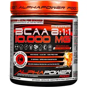 BCAA-Pulver Alphapower Food hochdosiert 500g
