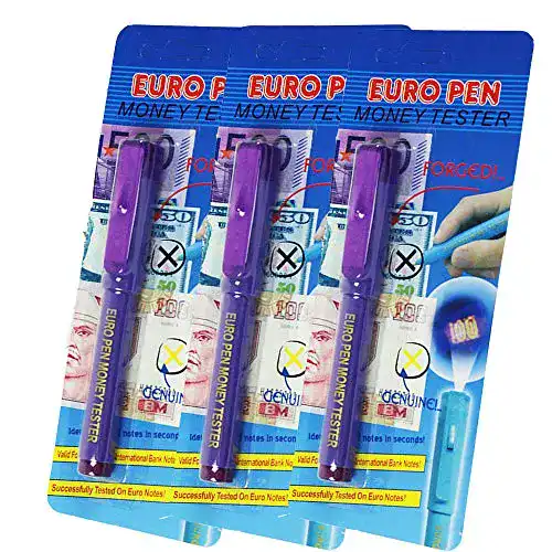 Geldscheinprüfstift Tophomer – Set mit 1/3 Stiften zur Prüfung von Geldscheinen