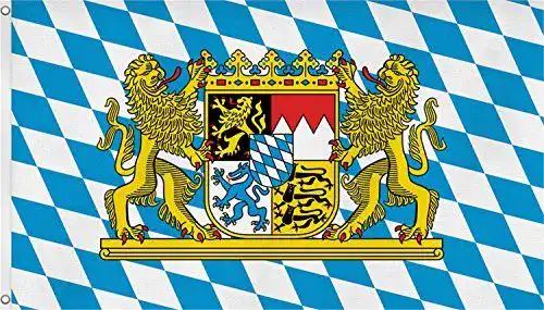 Bayern Flagge mit Löwe 90 x 150 cm für Innen und Außen